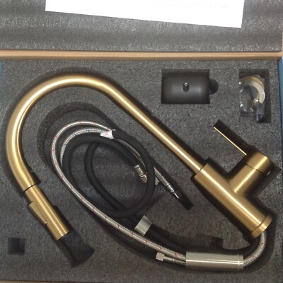 Robinet De Salle De Bain En Or, Robinet Doré Brossé Pour