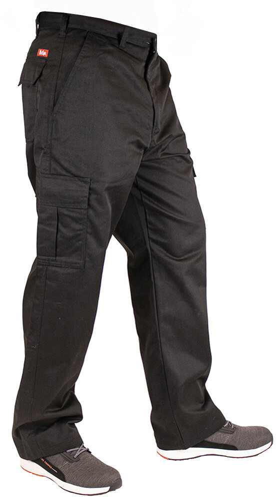 Lee Cooper Hose LCPNT205 Men's Workwear Cargo Trouser Black | eBay