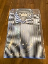 NWT Brooks Brothers Golden Fleece Dress Shirt. USA.  Regent 14.5-34. Navy Stripe