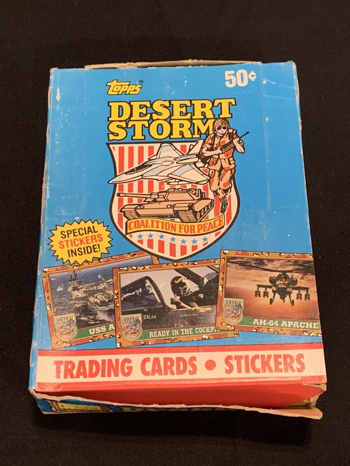 Full Display Box Of Desert Storm Trading Cards 36 Packs (Packs Are