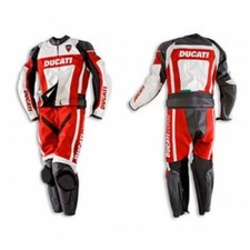 DUCATI Biker Lederkombi Leder Bikeranzug Rennen Männer Motorrad Lederjacke Hose