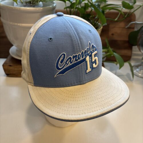 CARMELO ANTHONY 15 DENVER NUGGETS FITTED 7 1/2 CAP HAT NBA New Era 59 Fifty Blue