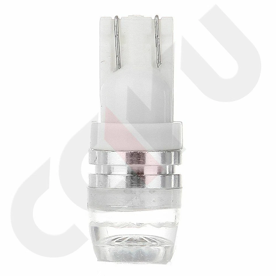 2x White T10 Wedge Samsung 1W LED Bulbs License Plate Instrument Cluster Lights - Image 2 of 4