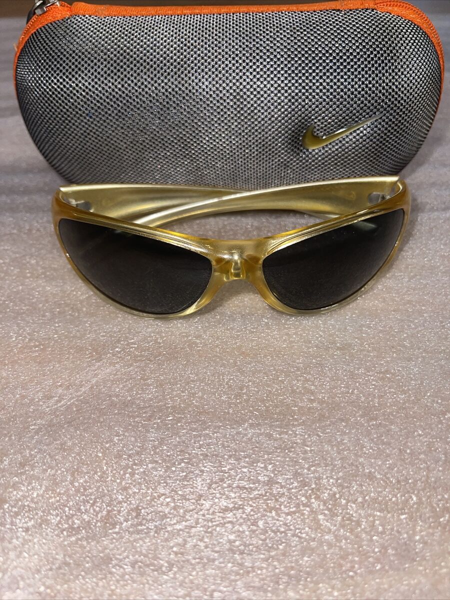 Vintage Nike Glasses Tan Gold With Case Y2K | eBay Vintage Nike Glasses Tan Gold With Case Y2K | eBay