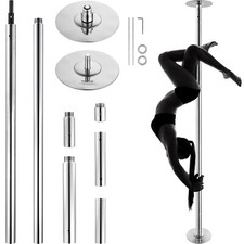 VEVOR Pole Dance Tanzstange 222.6-282.4 cm Höhenverstellbare Strip Stange