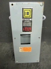 SQUARE D CIRCUIT BREAKER ENCLOSURE NEMA 1 100 AMP MAX 240 VAC 3 PHASE QO3100BN