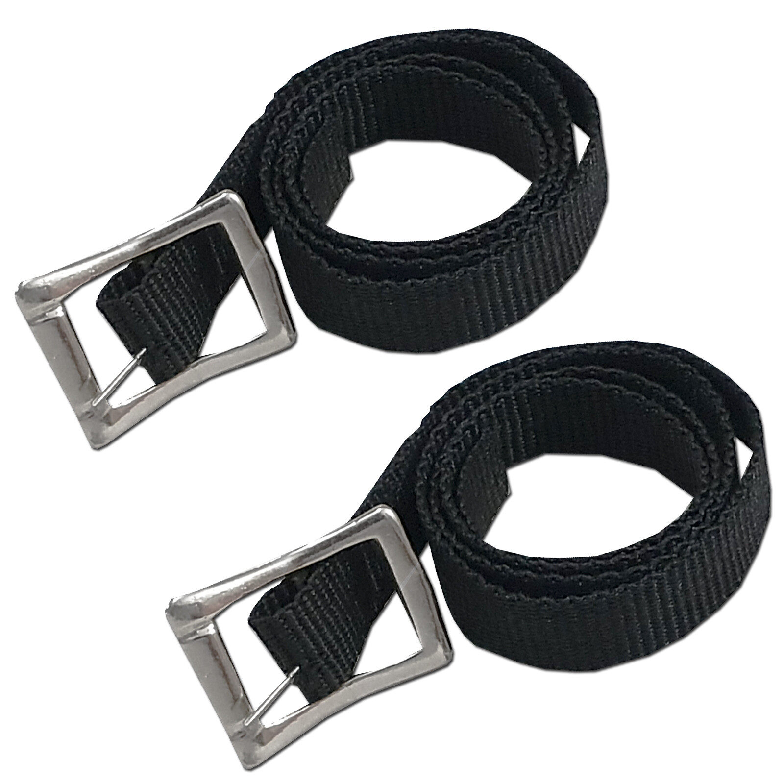 Black Nylon Spur Straps - A Pair - Riding Boots - Cowboy - Jockey - Happy Horse