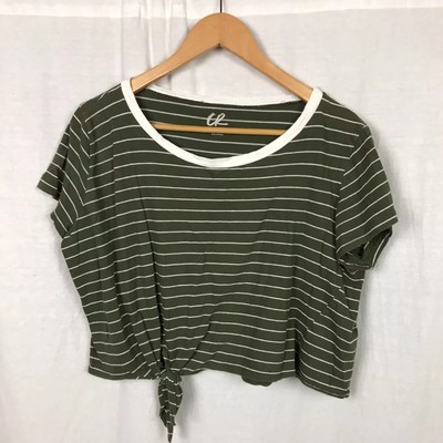 C&C California Women's Small Short Sleeve Tee Shirt Open Back Solid Gray Casual
