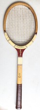 VINTAGE Wright Ditson "Trophy" Racket WOOD TENNIS RACQUET Fibre Sealed Throat