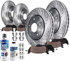 300mm Front 260mm Rear Drilled Rotors Brake Pads For Honda Civic Si Acura Csx 300mm Front 260mm Rear Drilled Rotors Brake Pads For Honda Civic Si Acura Csx