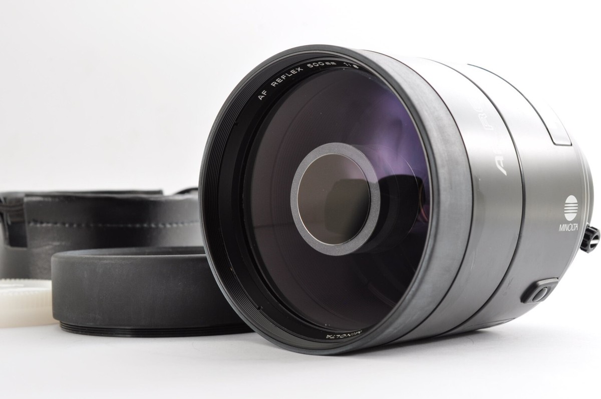 MINOLTA（ミノルタ）　AF REFLEX500 オールドレンズ】オートフォーカスで動くミラーレンズ「ミノルタ