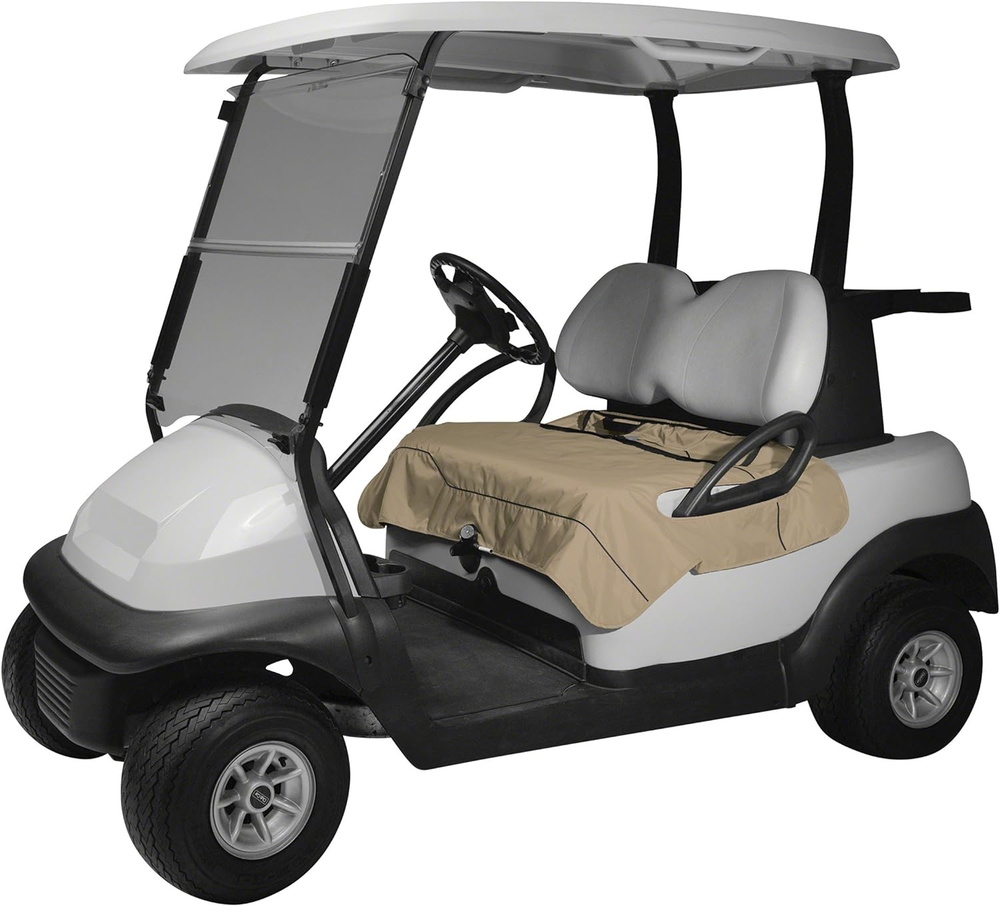 Plaid Grey Golf Cart Seat Blanket for Comfort and Style  