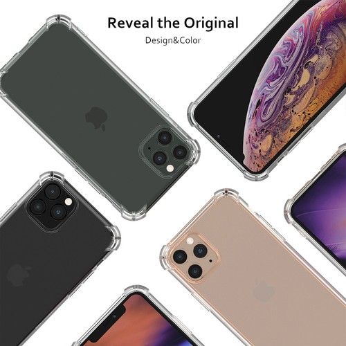 For iPhone 12 11/Pro/Max/XS/XR/X/8/7 Shockproof TPU Phone Cover+Tempered Glass - 第 6/12 張圖片