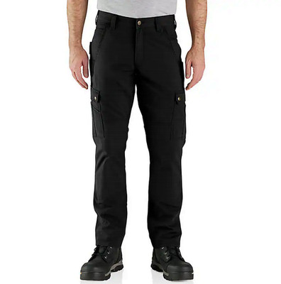 Carhartt Relaxed Straight Ripstop Double-Front Cargo Pant - Black (NWT)