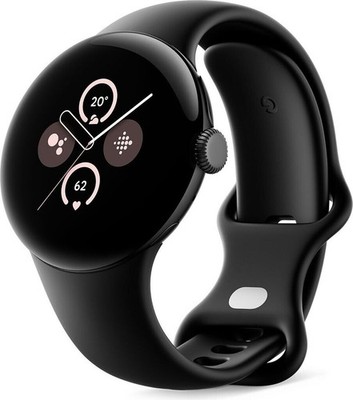 Google Pixel Watch 2 LTE Matte Black Sportarmband Obsidian #