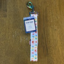 Top Paw It's My Party 4 pieds nylon laisse pour chien couleurs arc-en-ciel standard