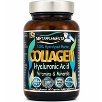 Dietapplements Marine Collagen HyaluronsäUre Vitamin C Zink - 60 Kapseln