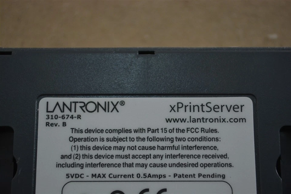 Lantronix xPrintServer 310-674-R Print Server SEE NOTES - Image 4 of 4