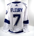Haydn Fleury Signed Adidas Tampa Bay Lightning White Hockey Jersey Fanatics Auto
