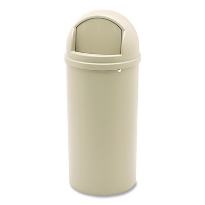 Rubbermaid? Commercial Marshal Classic Container, Round, Polyethylene, 15gal, Be
