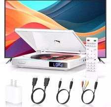 Mini DVD Player with Hifi Built-In Speakers, Region Free DVD Players for TV, HDM