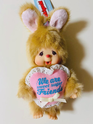 Monchhichi Chimutan Sweet Sugar Keychain Mascot Plush Toy Japan NEW