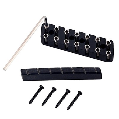Kopfloser Gitarrensteg und geschlitzter Kamelknochensattel für Gitarrenteile