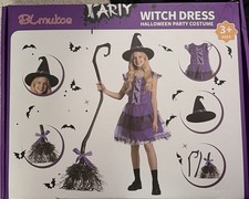 Girl  s - Medium - Witches Costume - Halloween- Dress Up