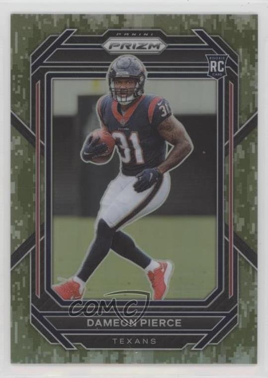 2022 Panini Prizm Rookies Forest Camo Prizm 12/15 Dameon Pierce #322 0m89