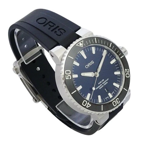 ORIS Aquis Date 01 733 7730 4135 Men's Stainless steel Automatic Blue Wristwatch