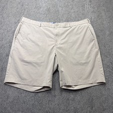 Peter Millar Crown Crafted Golf Shorts Men 44 Beige Oat 9" Performance ME0XB10