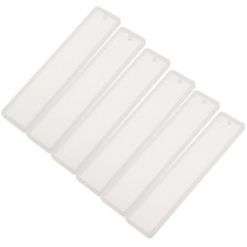6 Pcs Silicone DIY Bookmark Casting Mould DIY Craft Silicone Mold Bookmark Mold