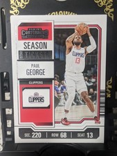 2023-24 Panini Contenders #22 Paul George Game Ticket Green