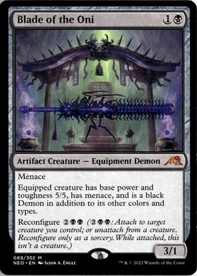Blade of the Oni 89 Mythic Kamigawa: Neon Dynasty Magic: The Gathering LP