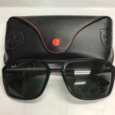 RAY-BAN Ferrari Collaboration Sonnenbrille eckig schwarz rot RB4329M F601/71