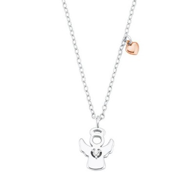 s.Oliver Jewel Kids Girl Necklace Silver Angel 2028454 925 Sterling Silver
