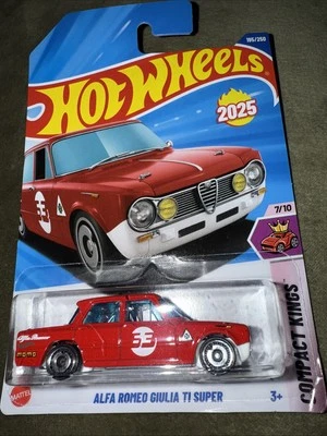 Hot Wheels Compact Kings 7/10 Alfa Romeo Giulia TI Super 195/250 Long Card