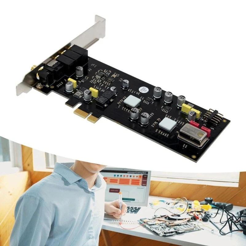 Professional ST113 PCIe SSS1700 Internal PCIe Sound Card Low Profile Bracket - Image 3 of 4