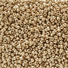 Miyuki Seed Beads 95104/11-5104 11/0 Duracoat Galvanized Light Champagne, 24g