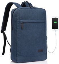 Business Laptop Backpack for 17 inch Computer With Built-in Charging Cable US...