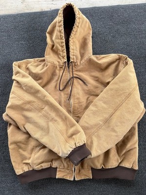 Men's Redhead Full Zip Hooded Work Jacket Detroit , Lined, Size 2x