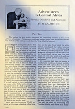 1920 Roy L Garner Monkeys & Antelopes of Central Africa Part 2