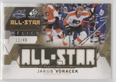 2015-16 SP Game Used Edition All-Star Skills Relics Gold 12/49 Jakub Voracek xp6