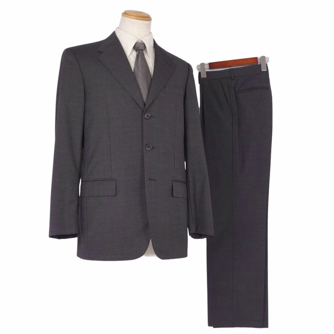 LOUIS VUITTON（LV） Louis Vuitton Setup Tuta Singola Lana Giacca Pantalone Uomo 48 (m) Scuro Usato0