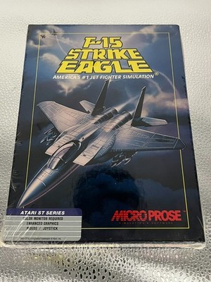 F-15 Strike Eagle Jet Fighter Simulation Atari ST 019703703002 NEU OVP in Folie