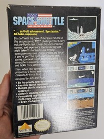 Space Shuttle Project Nintendo NES Box, Game, Foam, Sleeve + Protector - Tested 
