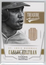 2012 Panini National Treasures Treasure Materials 43/99 Carlos Beltran #3 bs9