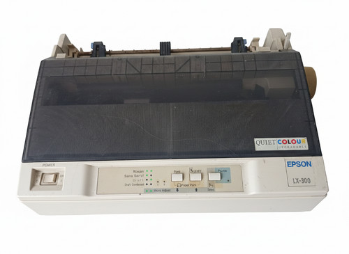 Epson LX-300 9-Pin Dot Matrix Printer With Parallel to USB Adapter Cable Tested