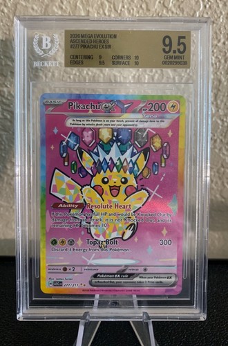 Pikachu ex graded BGS 9.5 for sale on eBay