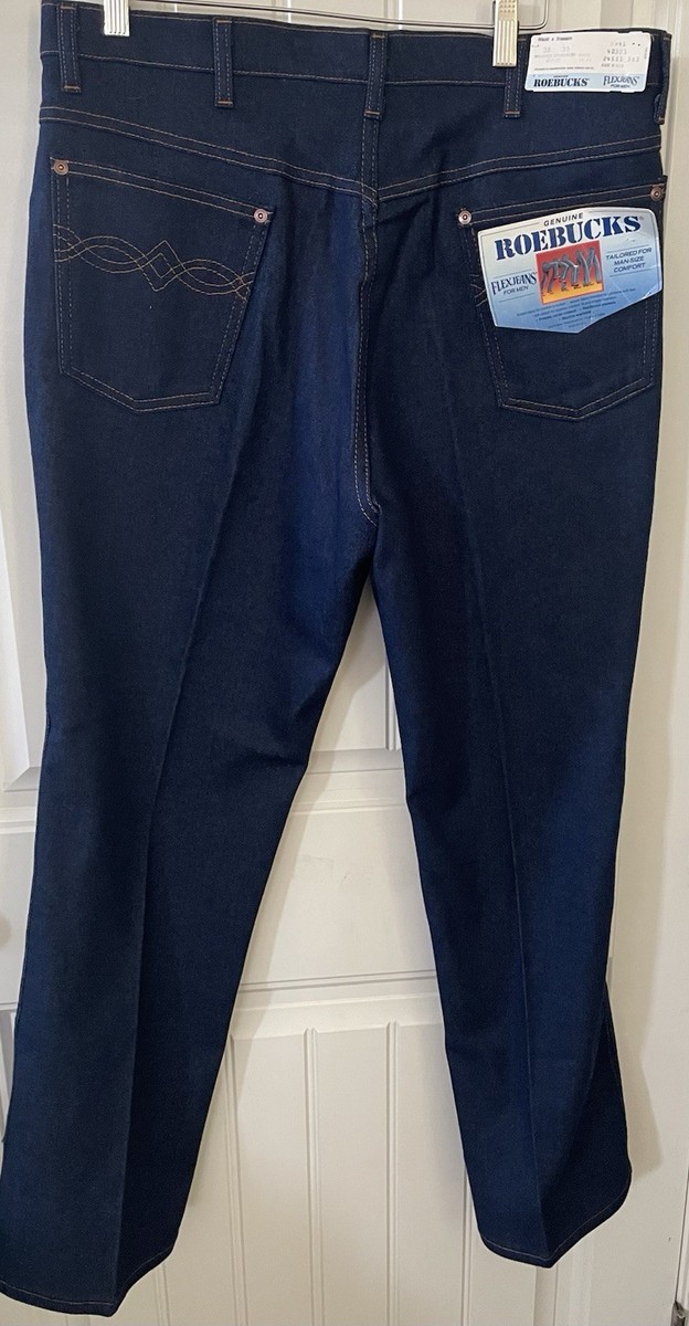 Vintage Sears Roebucks Jeans Mens 38x30 Blue Flex Jeans NOS | eBay